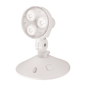 PHARE SATELLITE SIMPLE PAR 18, 6-12V, 3W - DEL PLASTIQUE BLANC