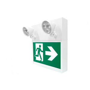 COMBO ACIER HOMME QUI COURT 6V, 36W, AVEC 2 PAR18, 2W, DEL BLANC
