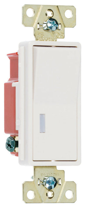 INTERRUPTEUR DÉCORATIF À ÉCLAIRAGE PILOTE 20A 120V - BLANCHE