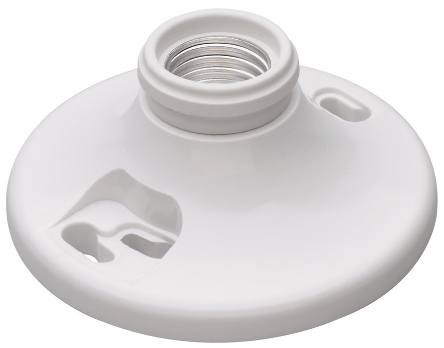 DOUILLE PHÉNOLIQUE À CULOT MOYEN 4 BORNES 250V - BLANCHE
