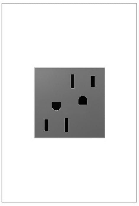 PRISE DOUBLE ORNEMENTE® TAMPER RESISTANT 15A - MAGNÉSIUM