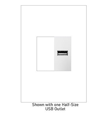 PRISE USB ORNAMENTE® - DEMI-TAILLE - BLANCHE