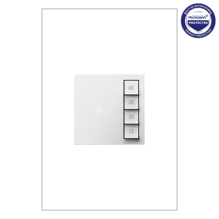 MINUTERIE ORNAMENTE® MARCHE/ARRÊT MANUEL AVEC MICROBAN® - BLANC