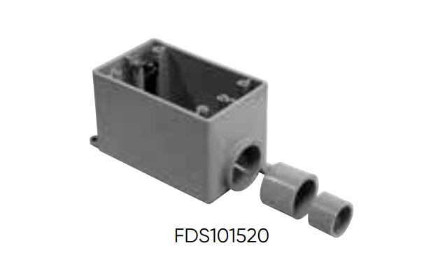 BOITE PVC PROFONDE 1/2" - 3/4" - 1"