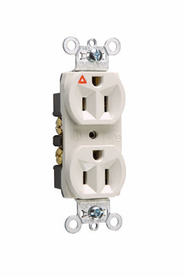 PRISE DUPLEX ISOLÉE DE QUALITÉ SPÉCIALE, 15A, 125V, FIL ARRIÈRE ET LATÉRAL - BLANCHE