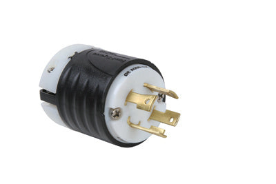PRISE NEMA L1530 30A – DOS NOIR, CORPS AVANT BLANC