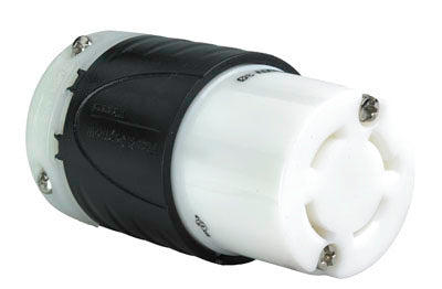 CONNECTEUR NEMA L1730 30A – DOS NOIR, CORPS AVANT BLANC