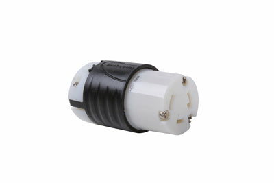 CONNECTEUR NEMA L530 30A – DOS NOIR, CORPS AVANT BLANC