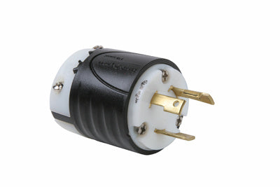 PRISE NEMA L530 30A – DOS NOIR, CORPS AVANT BLANCHE