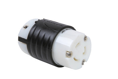 CONNECTEUR NEMA 20A L620 - DOS NOIR, CORPS AVANT BLANC