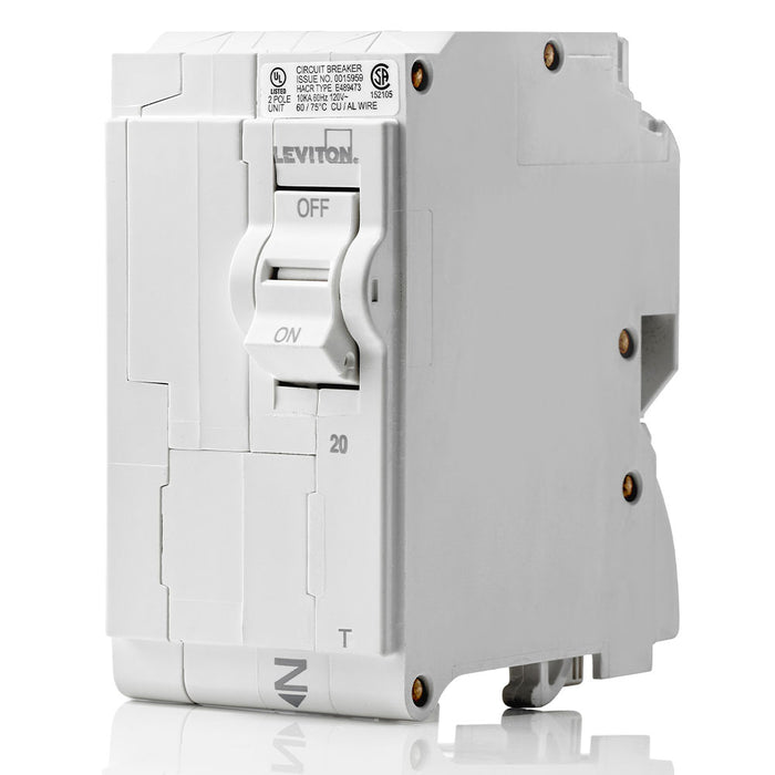 DISJONCTEUR DE DÉRIVATION MAGNÉTIQUE THERMIQUE STANDARD, 2 PÔLES, 20A