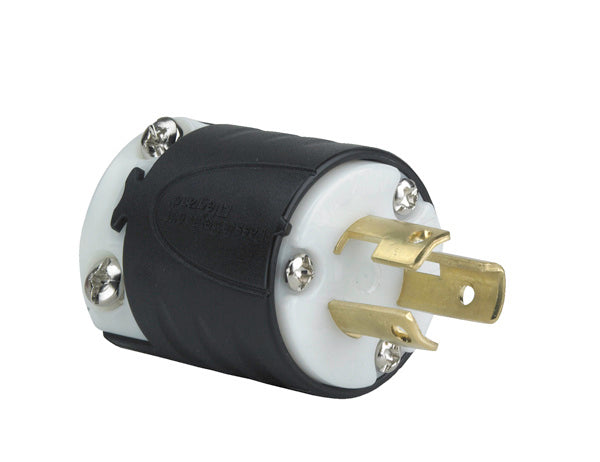 PRISE NEMA L615 15A – DOS NOIR, CORPS AVANT BLANC