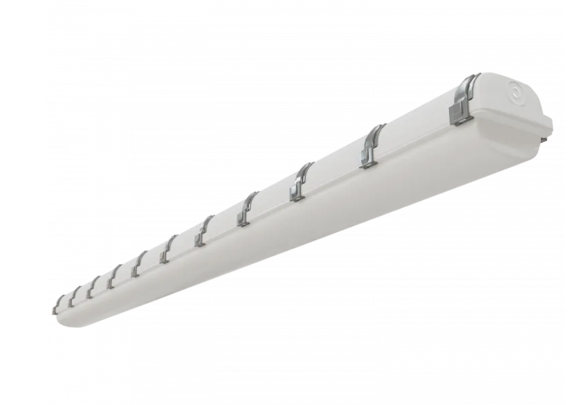 LED ÉTANCHE À LA VAPEUR 100W. TECHNOLOGIE MULTI CCT INTÉGRÉE DANS LE LUINAIRE RENOLIGHTING LE PLUS DURABLE DISPONIBLE / DOUBLE TENSION
