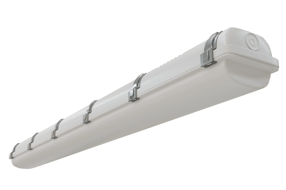 LUMINAIRE ÉTANCHE À LA VAPEUR | PUISSANCE SÉLECTIONNABLE 50/60/66 W | TECHNOLOGY MULTI-CCT 35K/40K/50K | DOUBLE TENSION 120-347V