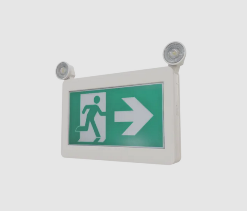 RUNNING MAN 2 TÊTES 1W AVEC BATTERIE DE SECOURS 120MIN ENTRÉE 120/277/347V
