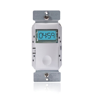 COMPTE À REBOURS PROGRAMMABLE AVEC INTERRUPTEUR HORAIRE WATTSTOPPER® - BLANC