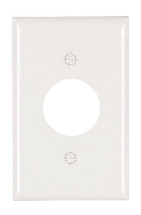 PLAQUE UN GROUPE AVEC OUVERTURE DE PRISES SIMPLE - BLANCHE
