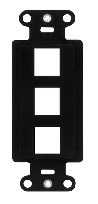 SANGLE DE SORTIE DÉCORATIVE À 3 PORTS - NOIRE