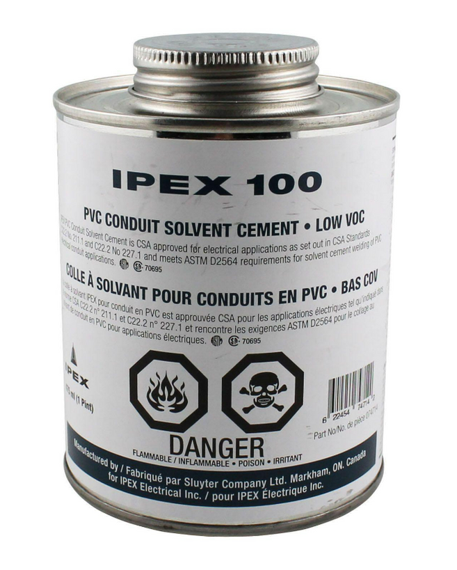 COLLE PVC 500ML CEMENT — Estrielec