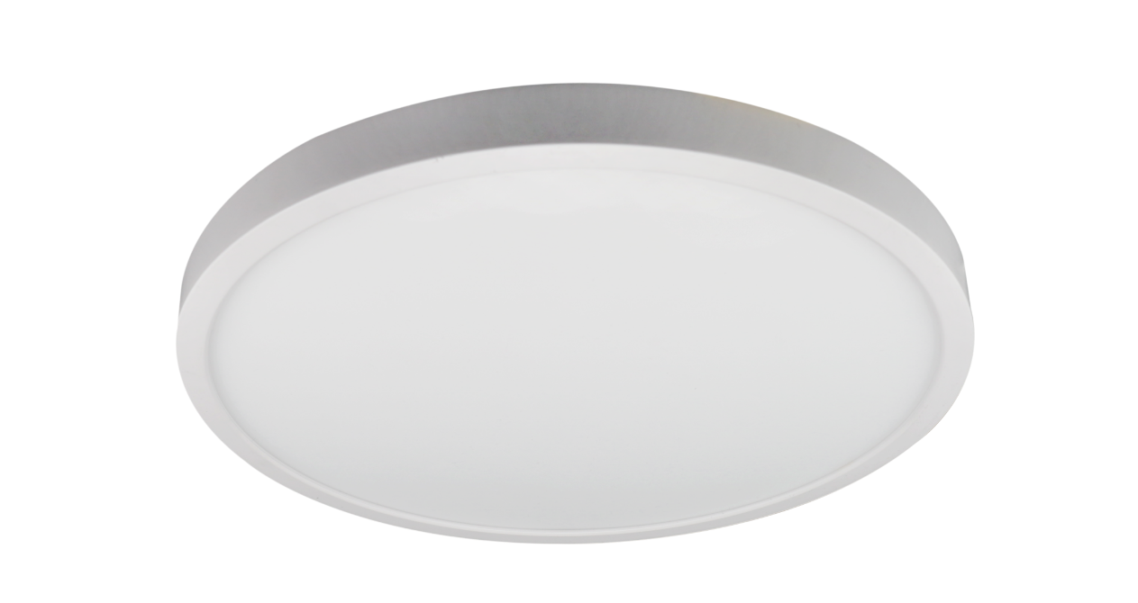 SURFACE MINCE LED EN PLASTIQUE 9″ 18W RONDE 1150Lm | 3 000K, 4 000K, 5 000K | IRC 80 | BLANCHE